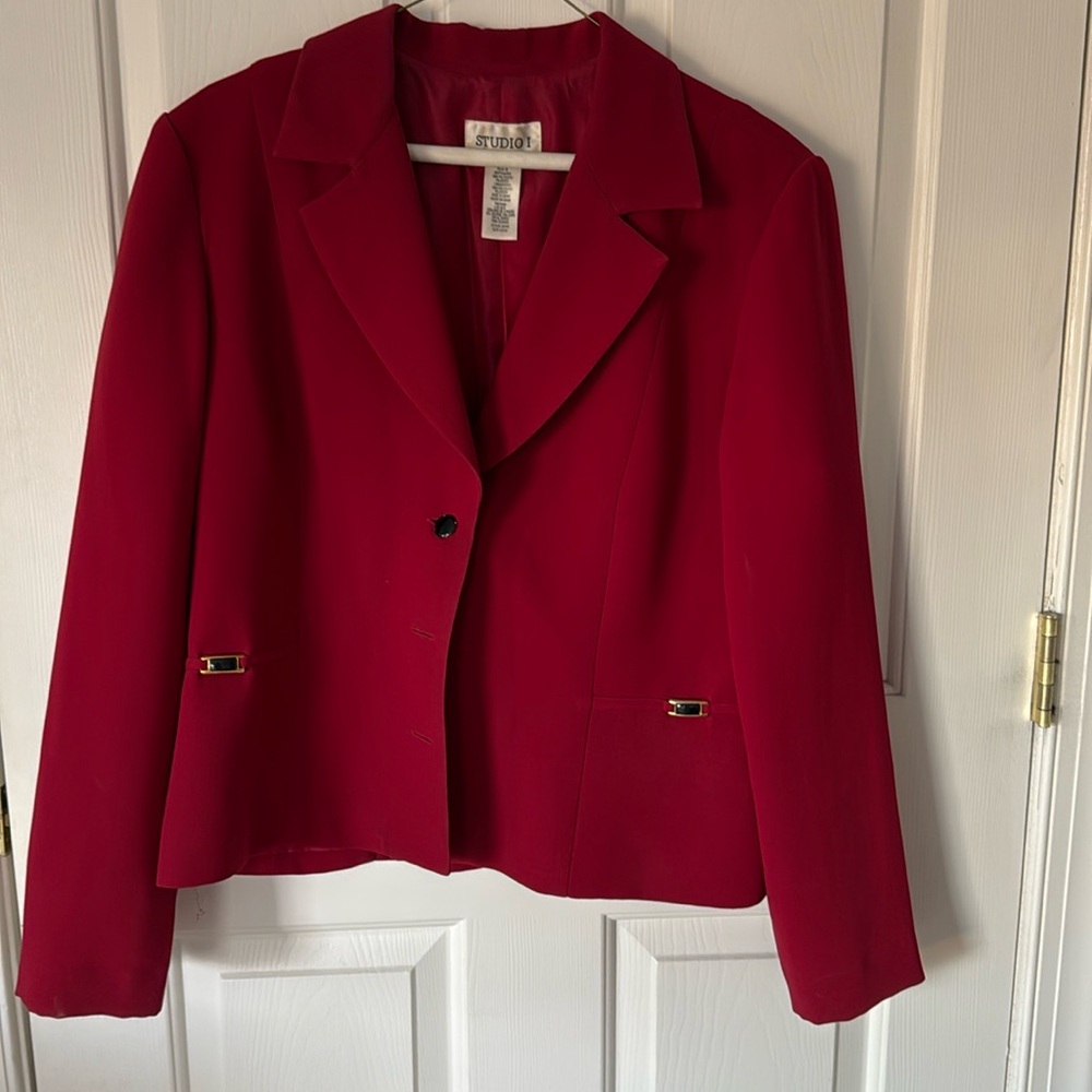 Studio I Red Blazer Jacket